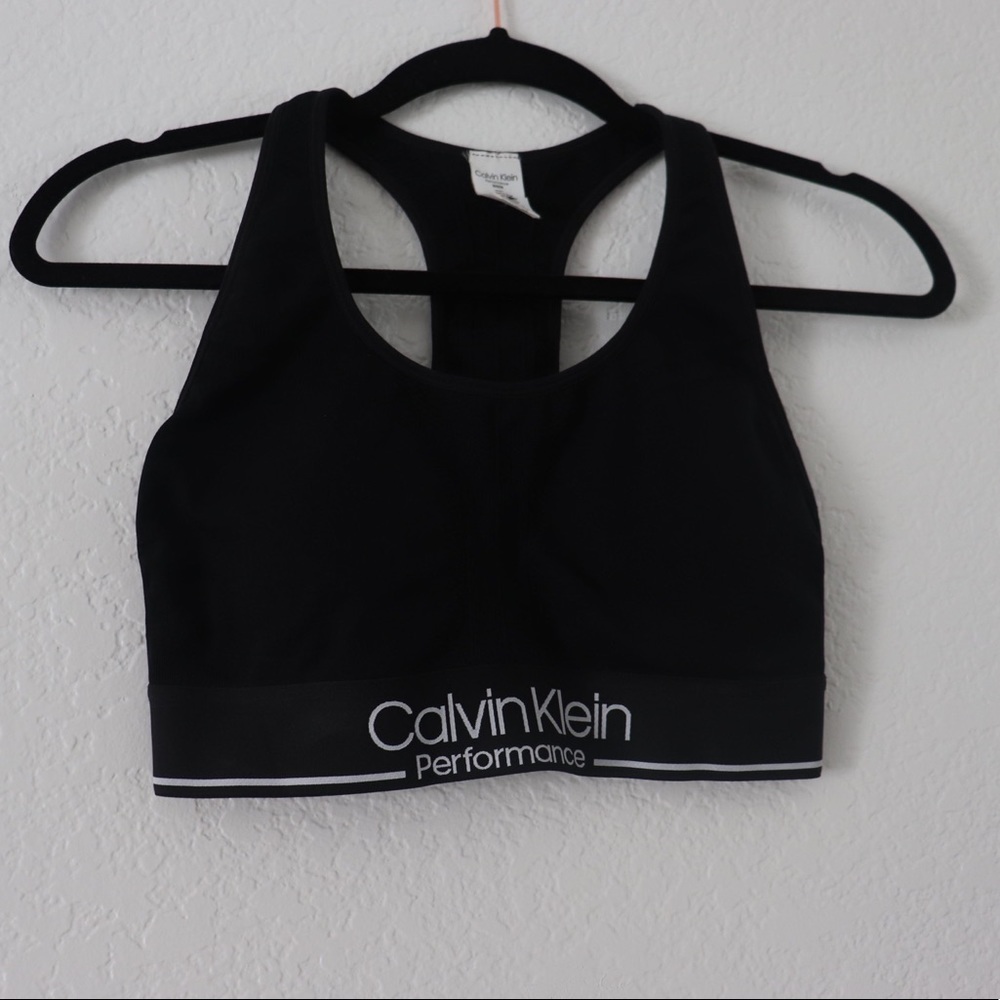 Calvin Klein black sports bra